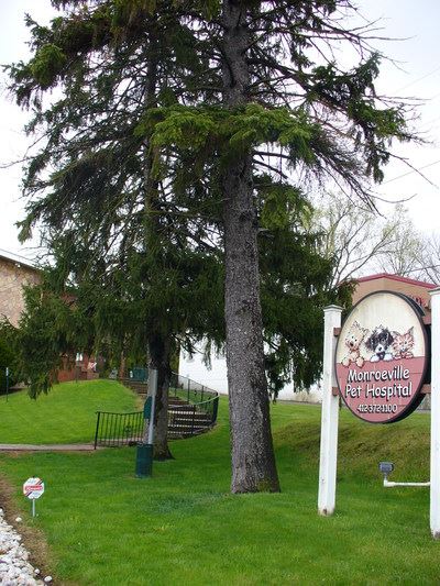 front entrance to Monroeville Pet Hospital